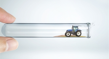 Landscape format. One of the main campaign images for the NRMM Stage V campaign. The imagery shows different examples of the equipment that lie within the scope of the new regulation. This version shows a tractor representing the agricultural industry.